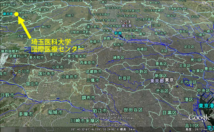 鳥瞰図・埼玉医科大学国際医療センター・画像診断科